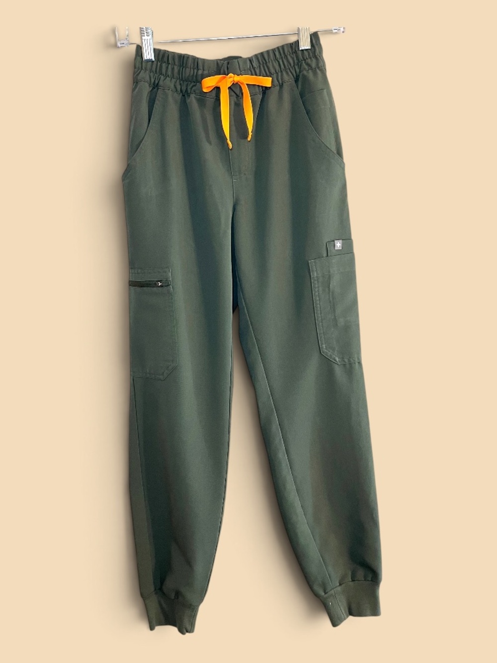Figs Moss (#3936) Uman Ruched Waist Joggers Size XXS